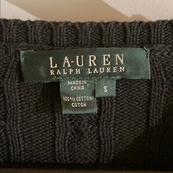Ralph Lauren Cable Knit Monogram Sweater - Picture 3 of 4